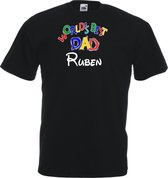 Mijncadeautje - Unisex T-shirt - World´s Best Dad - met voornaam - zwart -  - maat M