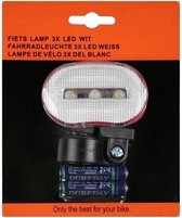 Fietsverlichting LED voorlicht - inclusief batterijen - fietslampje