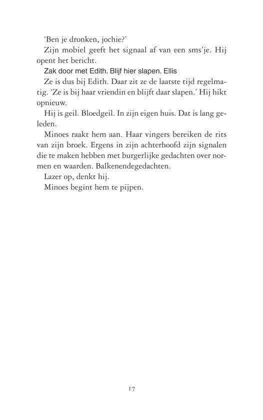Pagina 17 van 'Uitglijder' door Loes den Hollander.