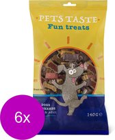 Pets Taste Snack Mix Kip&Rund&Lam - Hondensnacks - 6 x 120 g