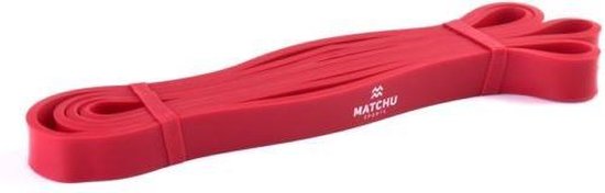 Matchu Sports - Power band - Pull up band - Fitness Elastiek PRO - Light  (rood) - 1 | bol.com