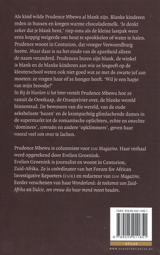 Pagina 10 met tekst over blanke kinderen, een school in Centurion, en Prudence Mbwew.