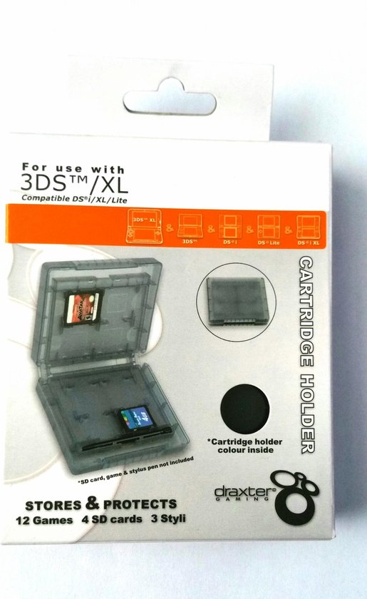 16 in 1 Cartridge Holder Black 3DS