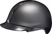 Tara M black matt carbon glossy KED  cap met hoofdomtrek: 52-58 cm