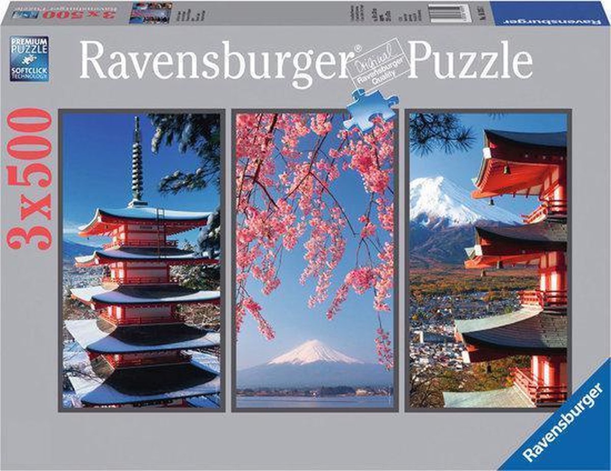 Ravensburger puzzel Japan - Legpuzzel - 3 x 500 stukjes | bol.com