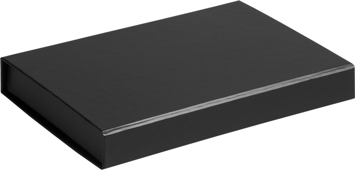 Geschenkdoos opbergdoos ZWART, 22x16x2,5cm (2 stuks)