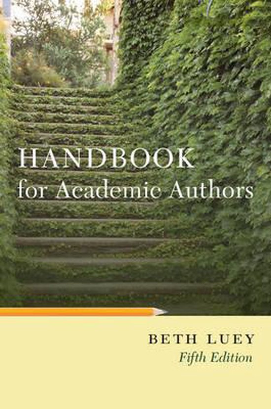Handbook For Academic Authors - cover