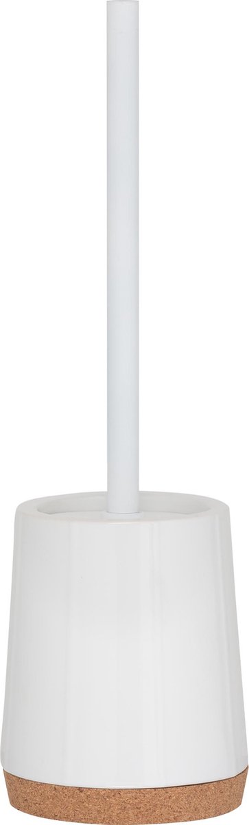 Sealskin Cork Toiletborstel met houder vrijstaand - Wit