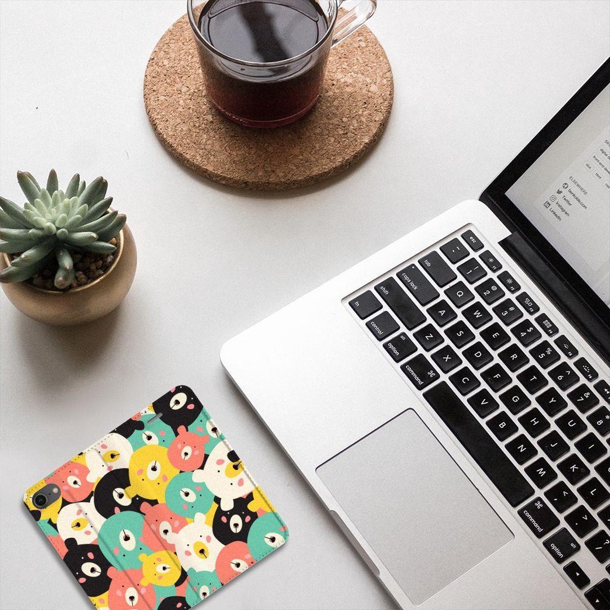 iPhone 7 | 8 | SE (2020) | SE (2022) Magnet Case Bears — cadeau in Cadeau-ideeën - foto 7