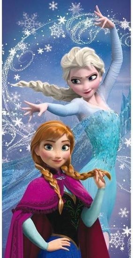 diep klif actrice Disney Frozen Anna en Elsa strandlaken/badlaken voor meisjes -... | bol.com