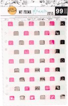 Prima Marketing - Alphabet Stickers - Cosmopolitan - 99stuks
