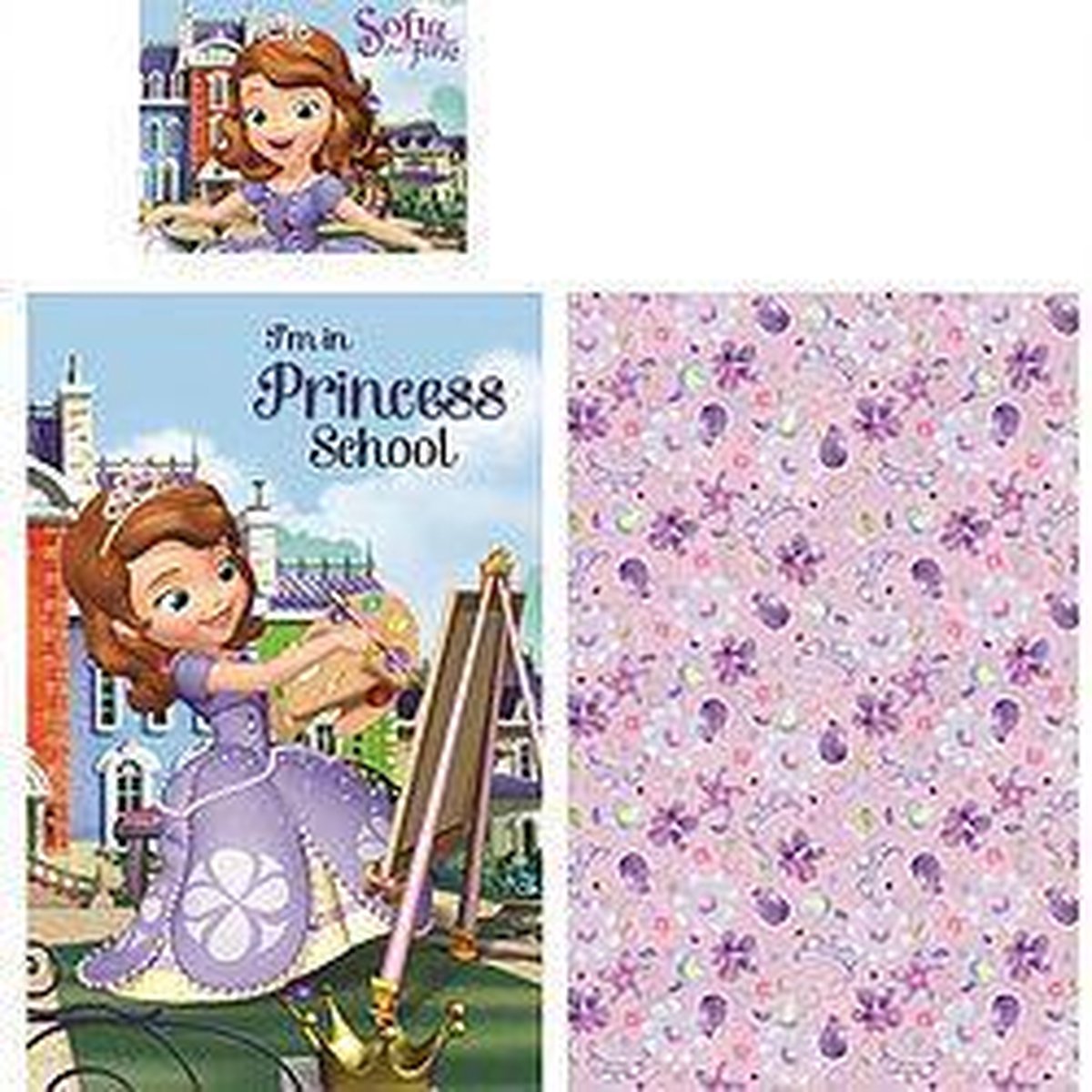 Sofia the first -dekbedovertrek - junior - 90 x 140 - I'm in Princess School