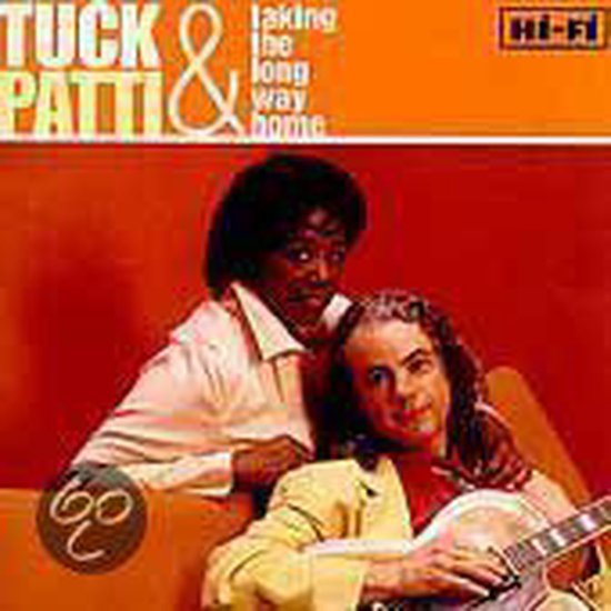 Albumhoes met Tuck & Patti, met de tekst "Taking the long way home".