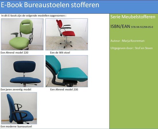 Serie Meubelstofferen - Bureaustoelen stofferen - Marja Kooreman | Stml-tunisie.org