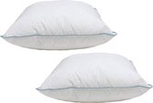 Klaas Vaak Hoofdkussen Set (2 Stuks) - Puntkussen - Dreampearls - 60x60 cm (BE) - Wit