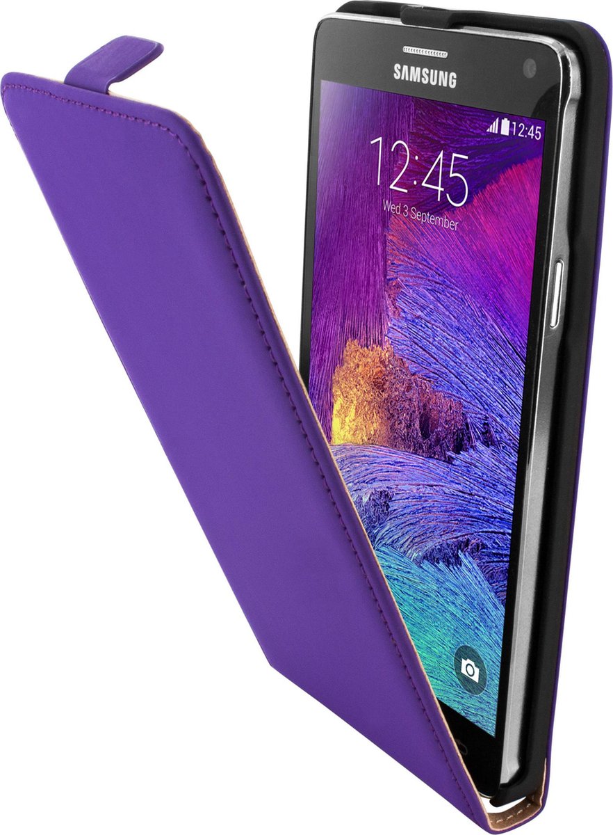 Mobiparts - Paarse premium flipcase - Samsung Galaxy Note 4