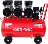 Conti-Weld LBWS compressor 50 liter 6 cilinder geluidsarm olievrij