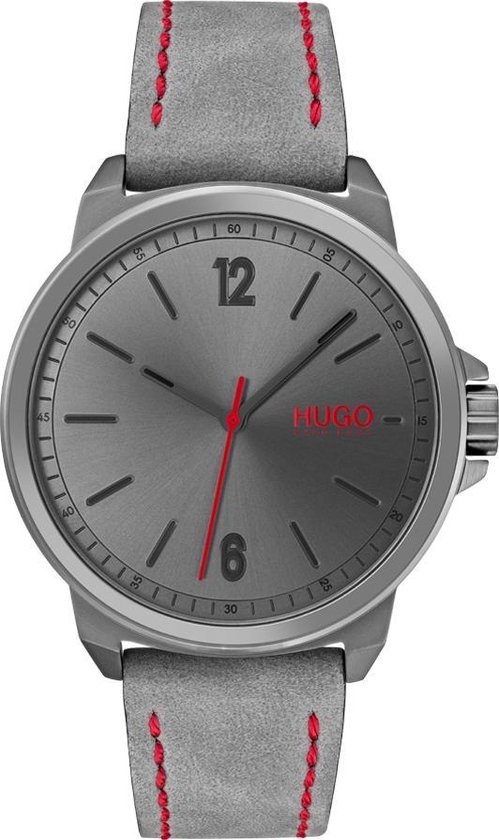 HUGO HU1530096 #LEAD - Montre-bracelet - Acier - Gris - Ø 42 mm