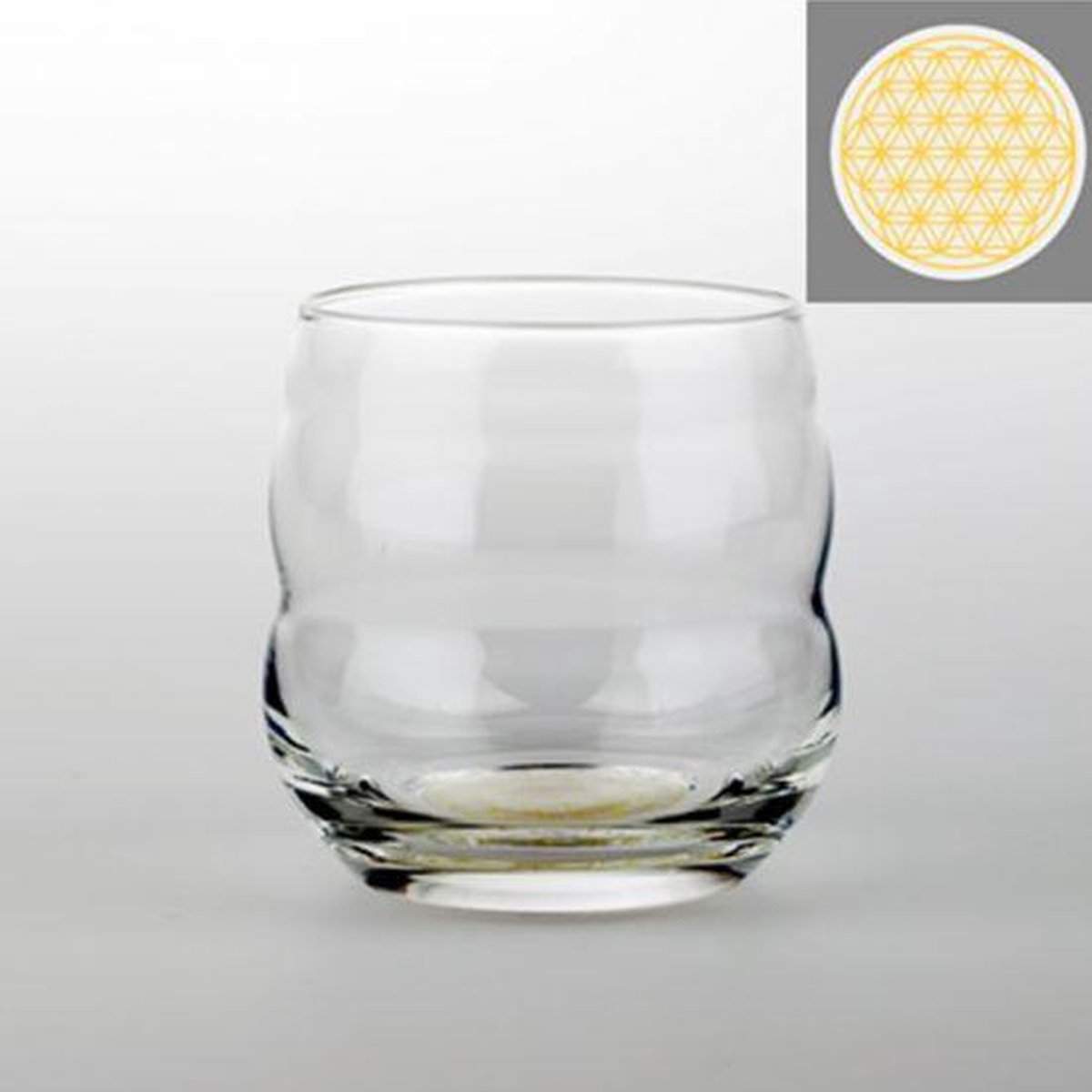 Drinkglas Mythos met Bloem des Levens goud - 250 ml - L