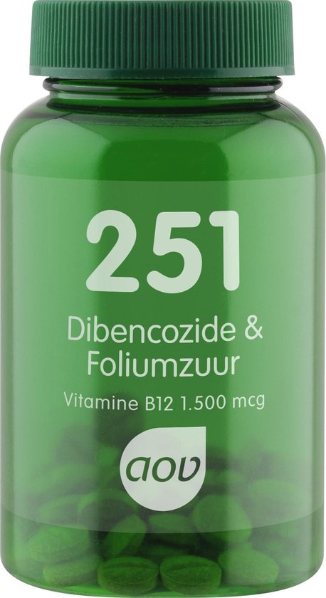 AOV 251 Dibencozide & Foliumzuur Voedingssupplementen - 60 zuigtabletten
