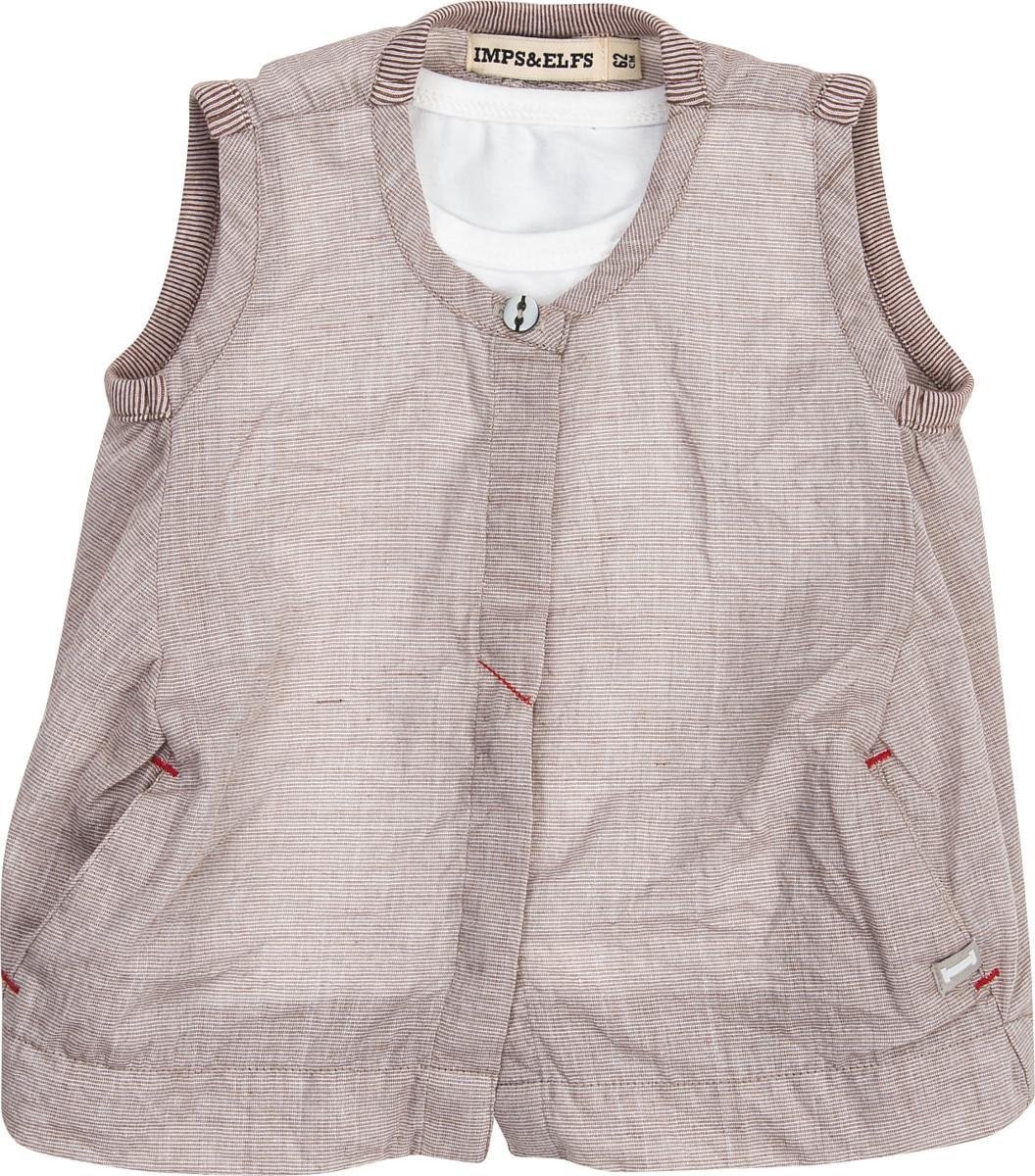 Imps & Elfs Meisjesblouse - Bruin - Maat 68