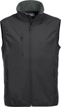 Clique Basic Softshell Hr Bodywarmer Zwart maat XL