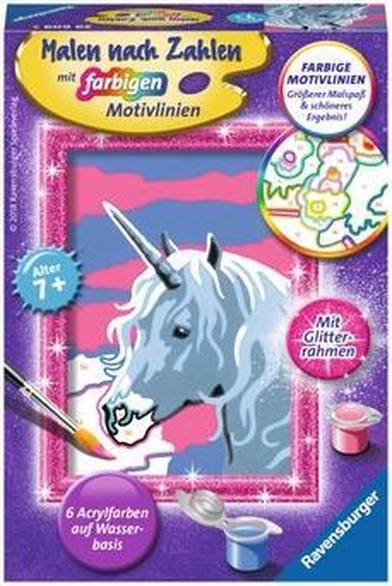 Ravensburger 00.029.609, 1 pagina's, Verven inclusief, Meisjes, Set kleuren op nummer