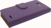 LG L90 Premium Bookstyle Case Purple