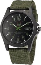 New Military Horloge Groen / Zwart | Nylon | Ø 40 mm