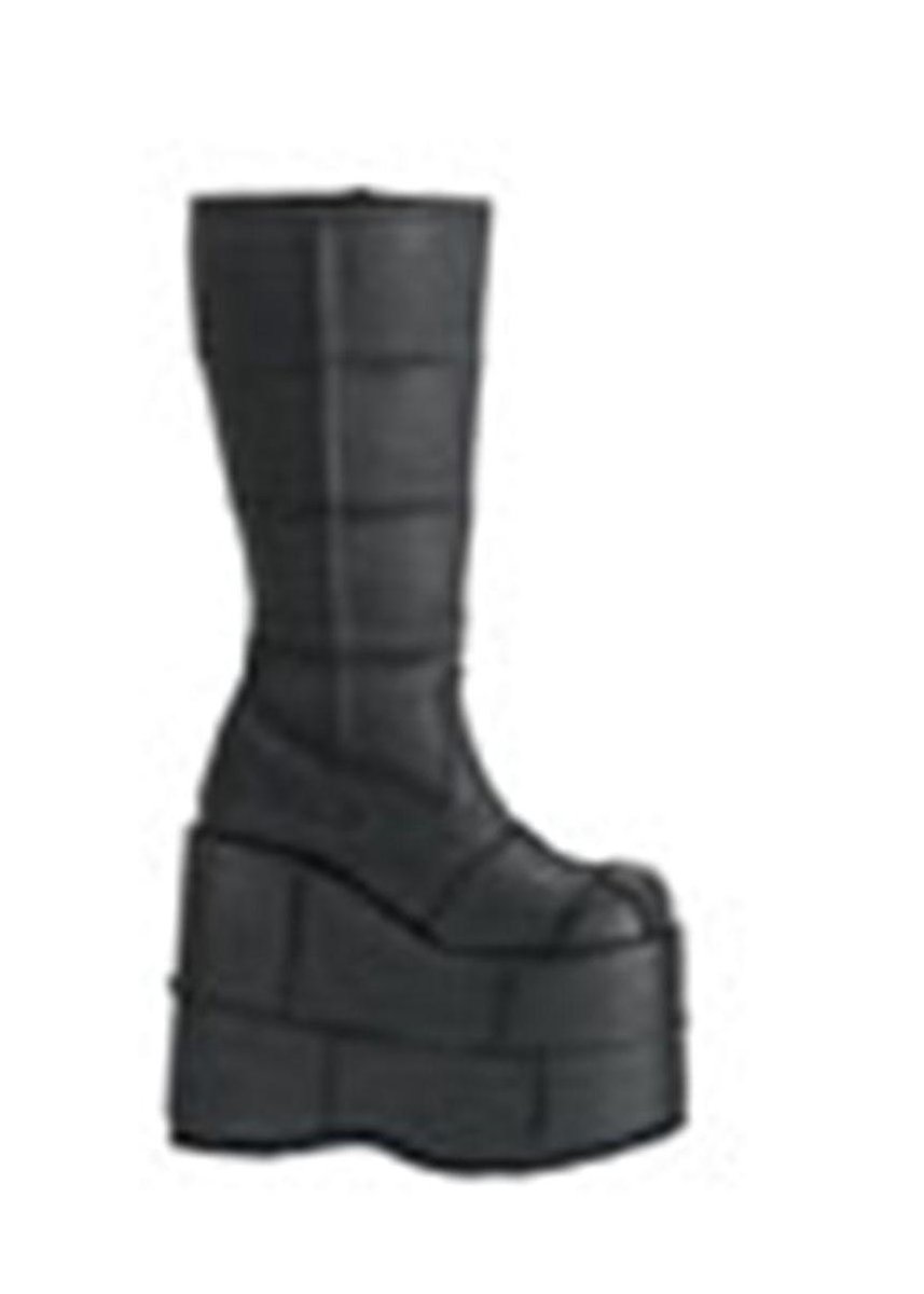 DemoniaCult - STACK-301 Plateau Laarzen - US 11 - 44 Shoes - Zwart