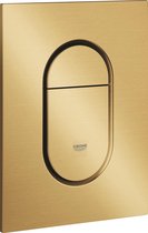 GROHE Arena Cosmopolitan S Bedieningspaneel Toilet - Verticaal - Dual Flush - Geborsteld Cool sunrise (mat goud) - Slank formaat
