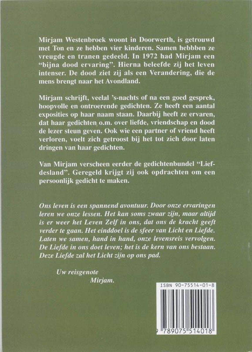 Liefde Stroomt - back cover