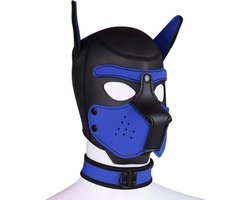 Banoch - Lindo Perrito Azul Neoprene - hondenmasker puppy play blauw neopreen