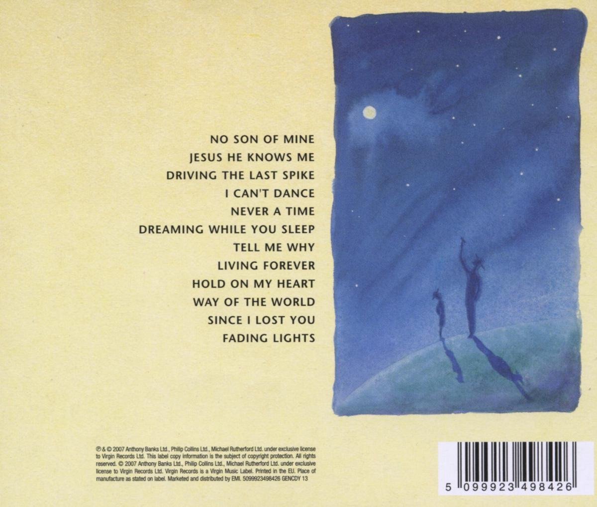We CanT Dance, Genesis CD (album) Muziek