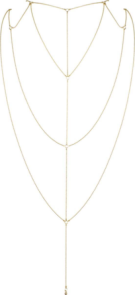 Goedkoopste Bijoux Indiscrets Magnifique Rug & Decollete Ketting - Goud