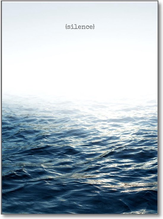 Poster Ocean Avec La Citation Silence Poster A3 29x42cm Bol Com