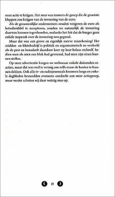 De euro-ramp treft ons allemaal