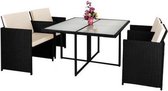 13 delige Wicker Tuinset zwart