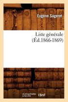 Sciences Sociales- Liste Générale, (Éd.1866-1869)