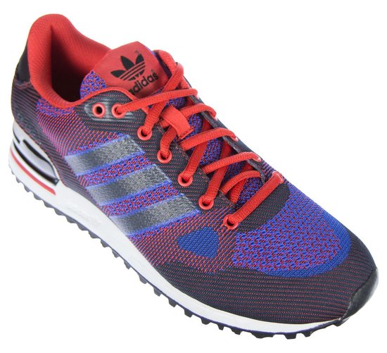 adidas ZX 750 - Sneakers - Heren - Rood;Blauw - Maat 40 2/3 | bol.com