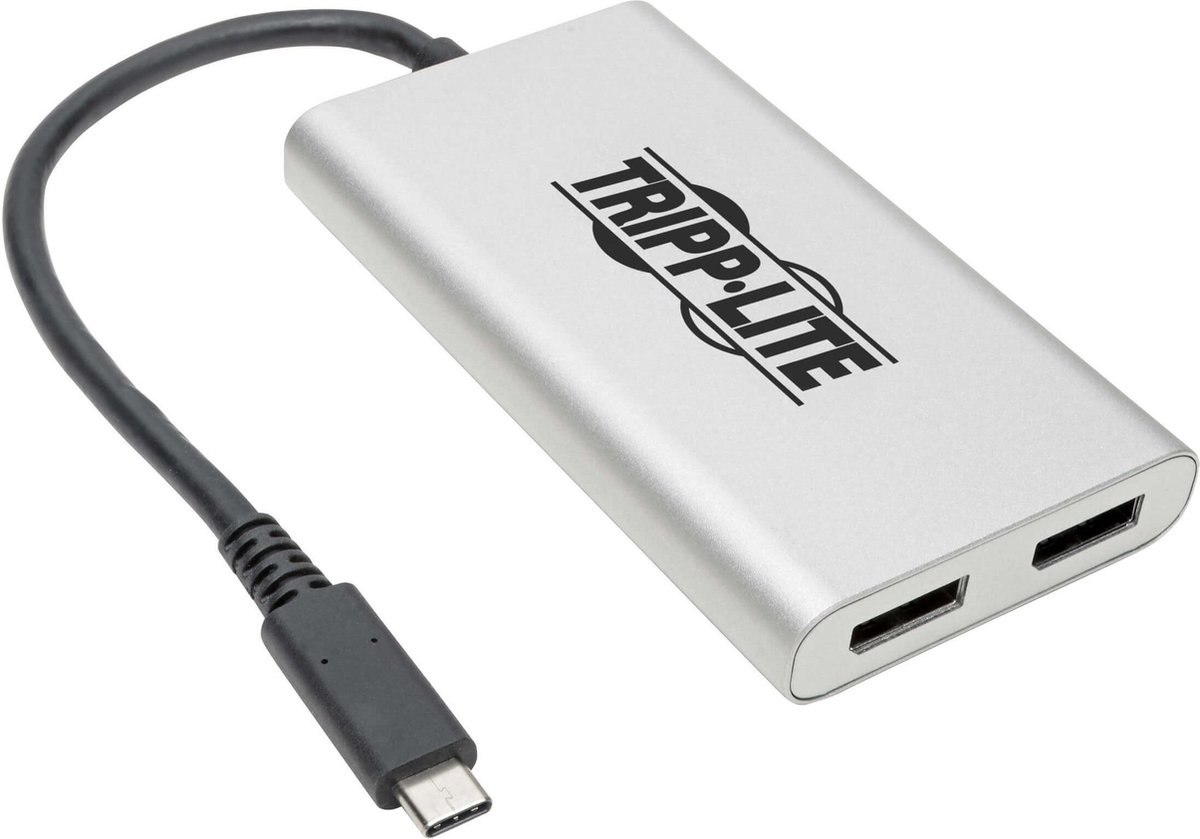 Tripp Lite MTB3-002-DP tussenstuk voor kabels USB Type-C 2x DisplayPort Zilver