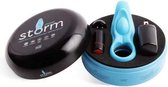 TOPCO - UltraZone Storm CHASER, Blue - oplaadbare couples vibrating cockring