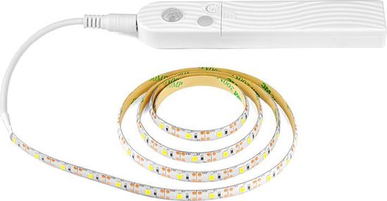 Continent wang reinigen Motion Sensor LED Strip, Bed, Kast, Trap Verlichting | bol.com