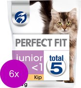 Perfect Fit Droogvoer Junior - Kattenvoer - 6 x Kip 750 g