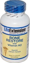 Bone Restore met vitamine K2 (120 Capsules) - Life Extension