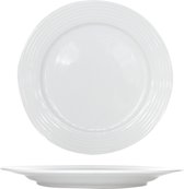 Cosy &Trendy Linea Plat Bord - 6 stuks - � 30.5 cm - Wit
