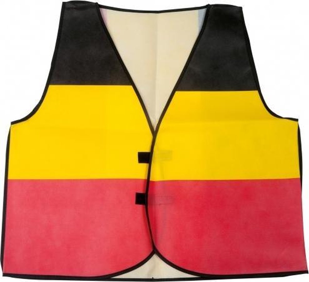 Belgie Supportersvest Zwart/geel/rood One Size