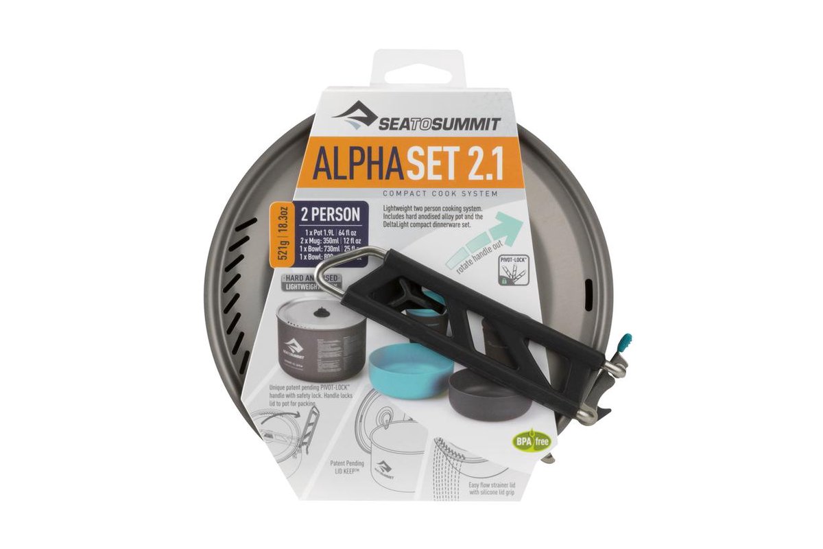 Sea to Summit Sigma Cookset 2.1 Pannen- en serviesset