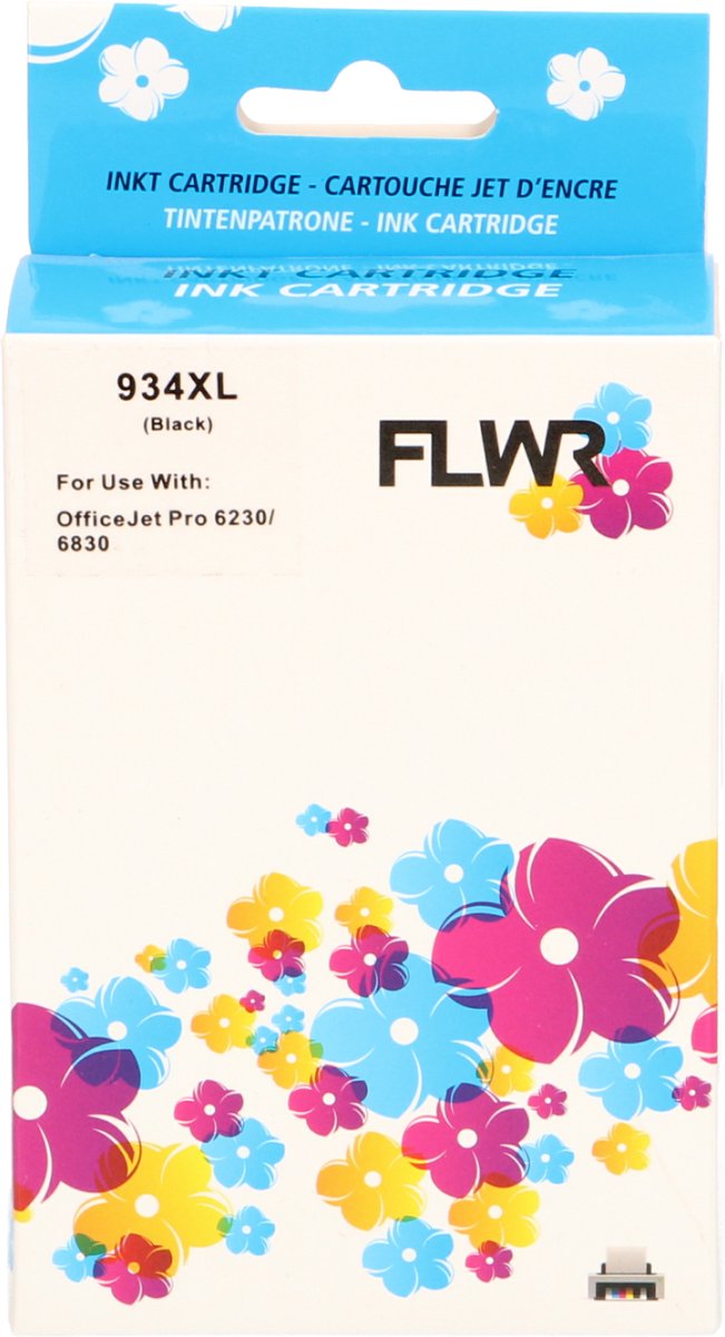 FLWR - Cartridges / HP 934XL / zwart / Geschikt voor HP