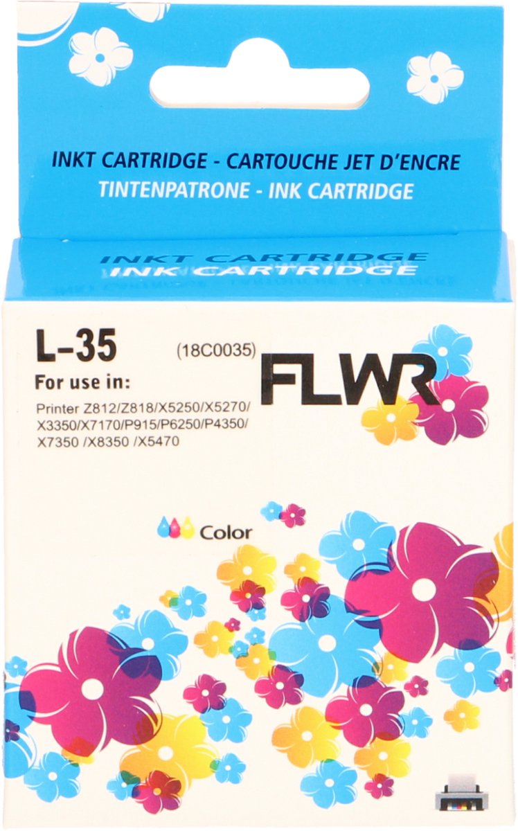 FLWR - Cartridges / Lexmark 35XL / kleur / Geschikt voor Lexmark